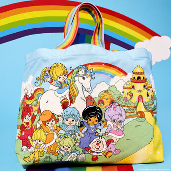 Rainbow Brite™ The Color Kids Rainbow Handle Canvas Tote Bag, Image 2
